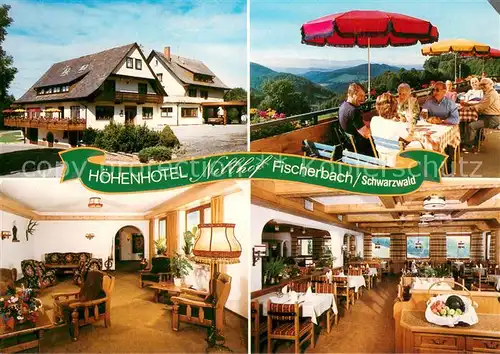AK / Ansichtskarte Fischerbach Hoehenhotel Nillhof Terrasse Gastraeume Fischerbach