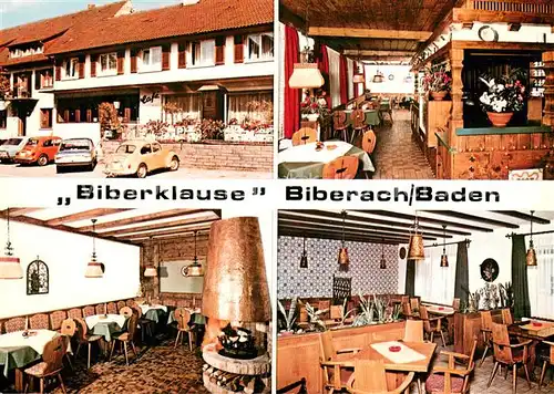 AK / Ansichtskarte Biberach_Baden Biberklause Gastraeume Bar Biberach_Baden