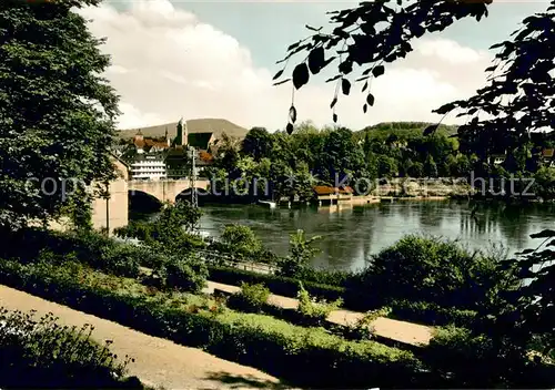 AK / Ansichtskarte Rheinfelden_Baden Stadtgarten mit Blick zum Schweizer Ufer Rheinfelden_Baden