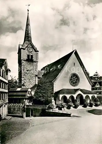 AK / Ansichtskarte Herisau_AR Kirche mit Wehrmannsdenkmal Herisau_AR