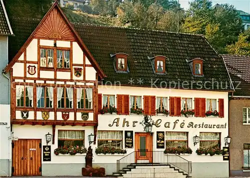 AK / Ansichtskarte Blankenheim_Ahr Ahr Cafe Restaurant Blankenheim_Ahr