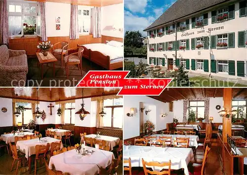 AK / Ansichtskarte Muehlhofen_Uhldingen Muehlhofen Gasthaus Pension Zum Sternen Gastraeume Zimmer Muehlhofen