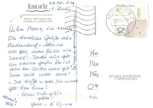 AK / Ansichtskarte Ruedersdorf_Berlin Klinik am See Foyer Seepartie Park Hallenbad Ruedersdorf Berlin