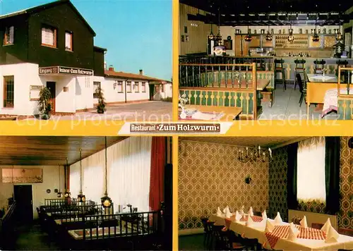 AK / Ansichtskarte Vallstedt Restaurant Zum Holzwurm Gastraeume Vallstedt