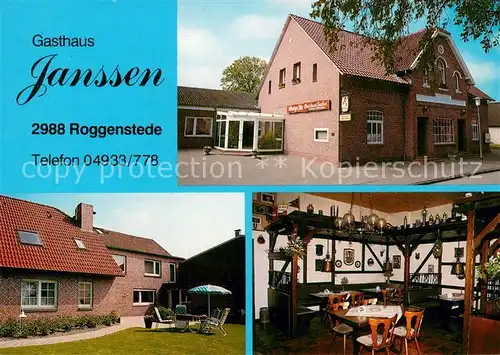 AK / Ansichtskarte Roggenstede Gasthaus Janssen Garten Gaststube Roggenstede