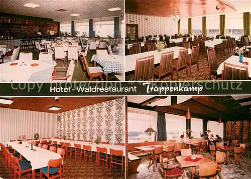 AK / Ansichtskarte Trappenkamp Hotel Waldrestaurant Trappenkamp Gastraeume Bar Trappenkamp