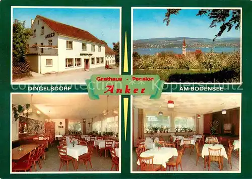 AK / Ansichtskarte Dingelsdorf_Bodensee Gasthaus Pension Anker Gastraeume Dingelsdorf Bodensee