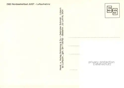 AK / Ansichtskarte Juist_Nordseebad Fliegeraufnahme Juist_Nordseebad