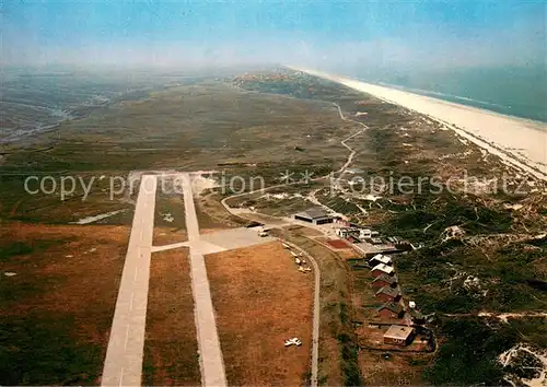 AK / Ansichtskarte Insel_Juist Fliegeraufnahme mit Flugplatz Insel_Juist
