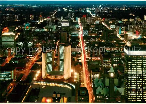 AK / Ansichtskarte Toronto_Canada City Hall and Nathan Phillips Square Air view Toronto Canada