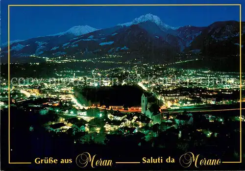 AK / Ansichtskarte Meran_Merano Panorama mit Marling Hirzer und Ifinger Meran Merano