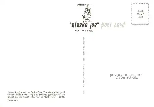 AK / Ansichtskarte Nome_Alaska Gold Town Alaska 1899 