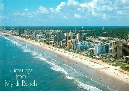 AK / Ansichtskarte Myrtle_Beach Air view of the center of Myrtle Beach 