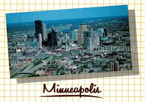 AK / Ansichtskarte Minneapolis_Minnesota Aerial view 