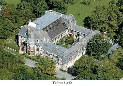 AK / Ansichtskarte Newport_Rhode_Island Aerial view of Belcourt Castle 