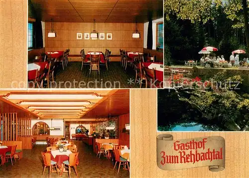 AK / Ansichtskarte Grafengehaig Gasthof Zum Rehbachtal Gastraeume Gartenterrasse Grafengehaig