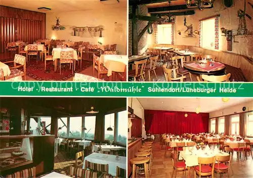 AK / Ansichtskarte Suhlendorf Hotel Restaurant Cafe Waldmuehle Gastraeume Kuchentheke Suhlendorf