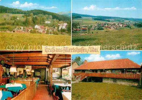 AK / Ansichtskarte Allertshofen_Darmstadt Panorama Landgasthof Zum Schuetzenhof Gaststube Allertshofen_Darmstadt