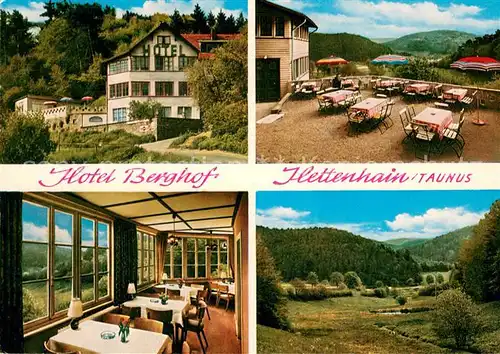 AK / Ansichtskarte Hettenhain Hotel Cafe Berghof Gaststube Terrasse Panorama Hettenhain