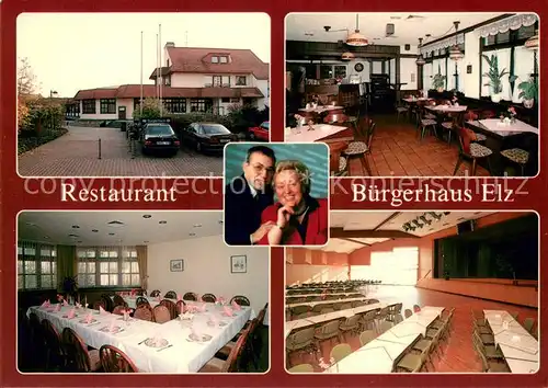 AK / Ansichtskarte Elz Restaurant Buergerhaus Elz Gastraeume Veranstaltungssaal Elz