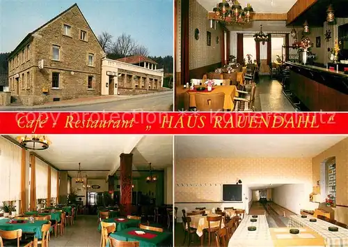 AK / Ansichtskarte Witten_Ruhr Cafe Restaurant Haus Rauendahl Bar Gastraum Kegelbahn Witten Ruhr