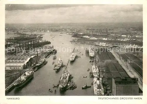AK / Ansichtskarte Hamburg Deutschlands groesster Hafen Hamburg