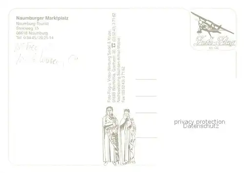 AK / Ansichtskarte Naumburg__Saale Marktplatz Kirche 