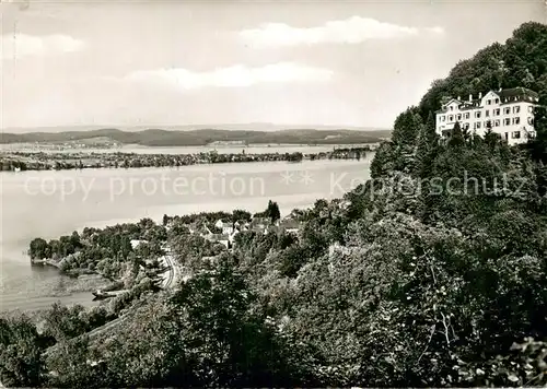AK / Ansichtskarte Mannenbach Salenstein_TG Christliches Erholungsheim Wartburg Blick auf Untersee Bodensee 