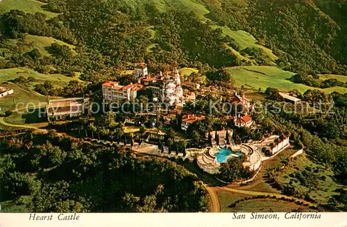 AK / Ansichtskarte San_Simeon Hearst Castle Air view 