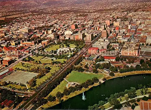 AK / Ansichtskarte Adelaide from the air with the Torrens Lake and Government House Adelaide