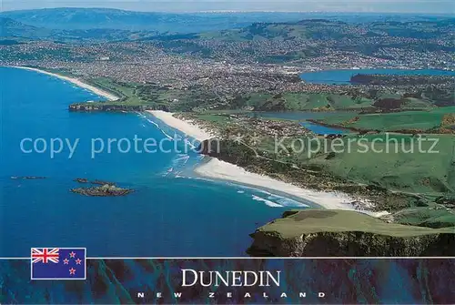 AK / Ansichtskarte Dunedin_NZ Aerial view Tomahawk Beach St Kilda and St Clair Dunedin_NZ