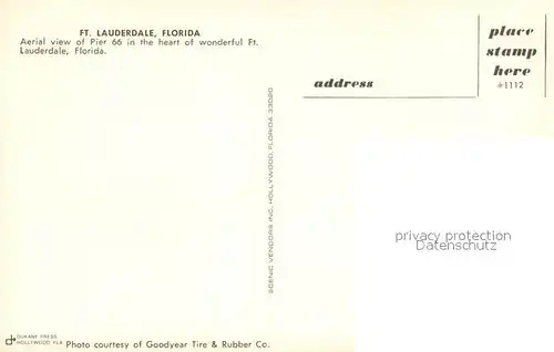 AK / Ansichtskarte Fort_Lauderdale_Florida Aerial view of Pier 66  
