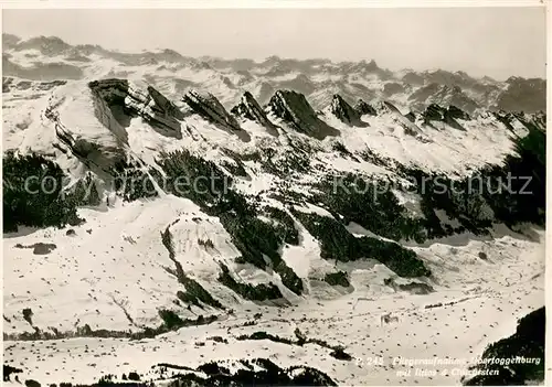 AK / Ansichtskarte Obertoggenburg mit Iltios und Churfirsten Schweizer Bergwelt Obertoggenburg