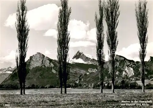 AK / Ansichtskarte St_Gallen_SG Motive in der Herrschaft mit Gonzen und Alvier St_Gallen_SG