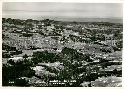 AK / Ansichtskarte Hemberg_SG Panorama Aussicht von der Hochalp Appenzeller Alpen Hemberg_SG