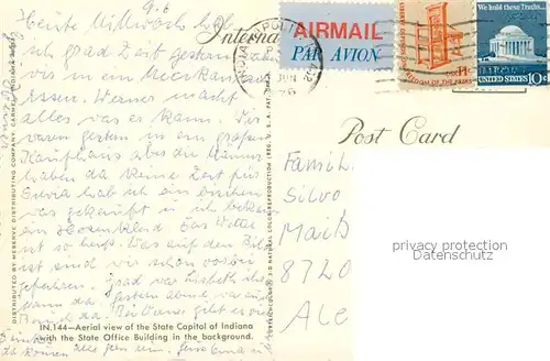 AK / Ansichtskarte Indianapolis State Capitol and State Office Buildings 