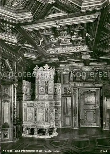 AK / Ansichtskarte Naefels Prunkzimmer im Freulerpalast Naefels