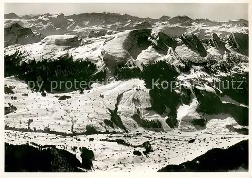 AK / Ansichtskarte Unterwasser__Toggenburg_SG mit Iltios und Kaeserruck Schweizer Bergwelt 