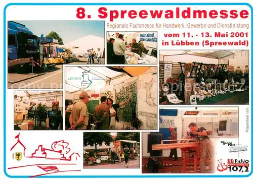 AK / Ansichtskarte Luebben_Spreewald Handwerks Fachmesse Spreewald Teilansichten Luebben Spreewald