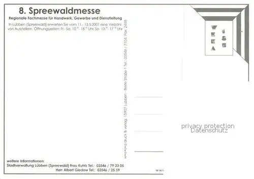 AK / Ansichtskarte Luebben_Spreewald Handwerks Fachmesse Spreewald Teilansichten Luebben Spreewald