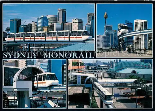 AK / Ansichtskarte Sydney_New_South_Wales Views of Sydney Monorail at Darling Harbour Sydney_New_South_Wales