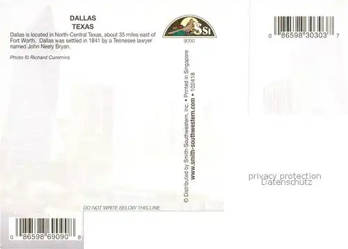 AK / Ansichtskarte Dallas_Texas bei Nacht 