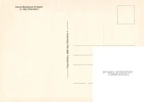 AK / Ansichtskarte Idar Oberstein Home Barbecue Anlagen Gastraeume Idar Oberstein