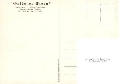 AK / Ansichtskarte Orlamuende Gaststaette Goldener Stern Gastraeume Rathaus Orlamuende