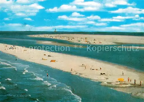 AK / Ansichtskarte St_Peter Ording Badestrand Fliegeraufnahme St_Peter Ording