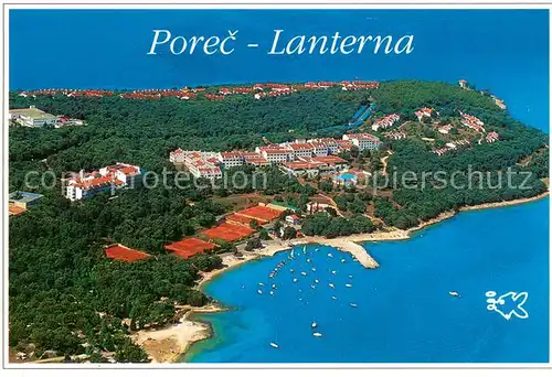 AK / Ansichtskarte Porec Lanterna Fliegeraufnahme Porec