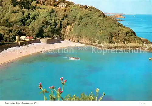 AK / Ansichtskarte Guernsey_Channel_Islands Fermain Bay Fliegeraufnahme Guernsey_Channel_Islands