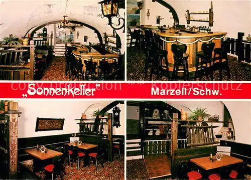 AK / Ansichtskarte Marzell Landgasthof Zur Sonne Sonnenkeller Bar Gastraeume Marzell