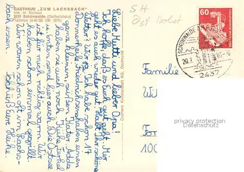 AK / Ansichtskarte Schoenwalde_Bungsberg Gasthaus Zum Lachsbach Gastraeume Bar Aussichtsturm Schoenwalde Bungsberg