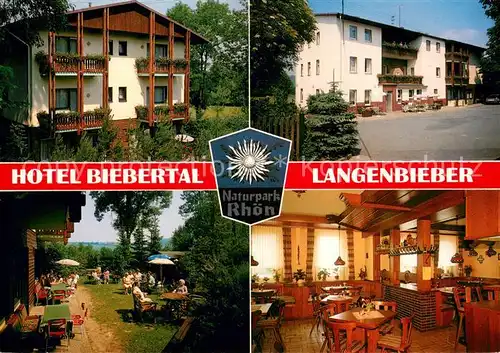 AK / Ansichtskarte Langenbieber Hotel Bibertal Gartenterrasse Gaststube Langenbieber